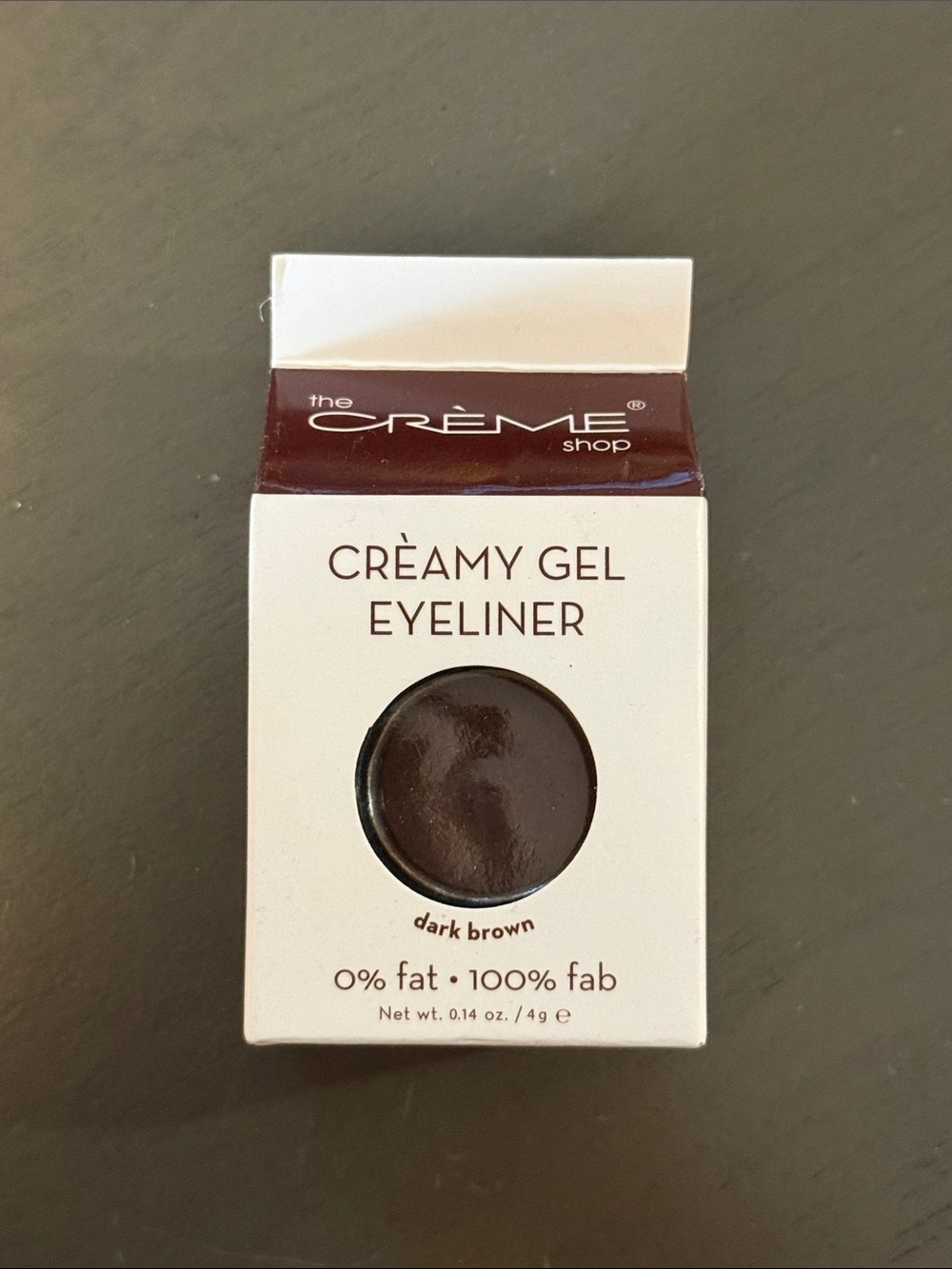 🌻 The Creme Shop Creamy Gel Eyeliner in Dark Brown NWT